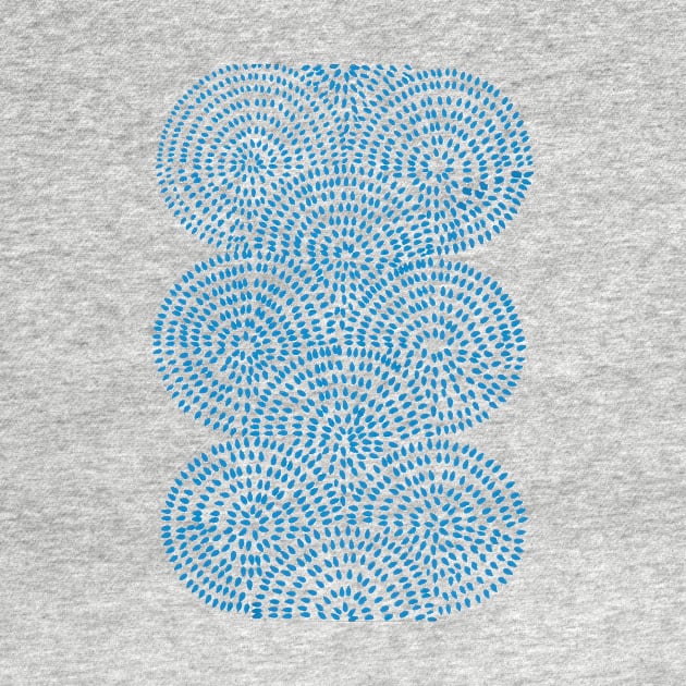 Blue Dotted Mandala by Artbynikitachawda